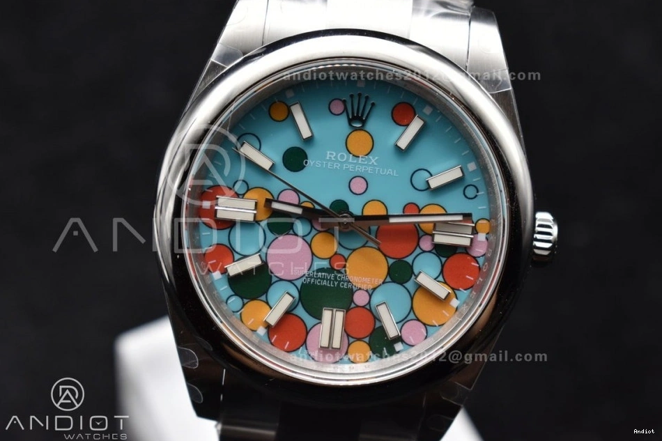 1:1 Best Edition 41mm Steel A3230 124300 Oyster Perpetual Celebration Dial 904L DIWF 1119